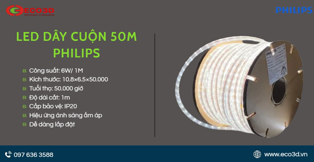 Đèn LED dây Philips 50m